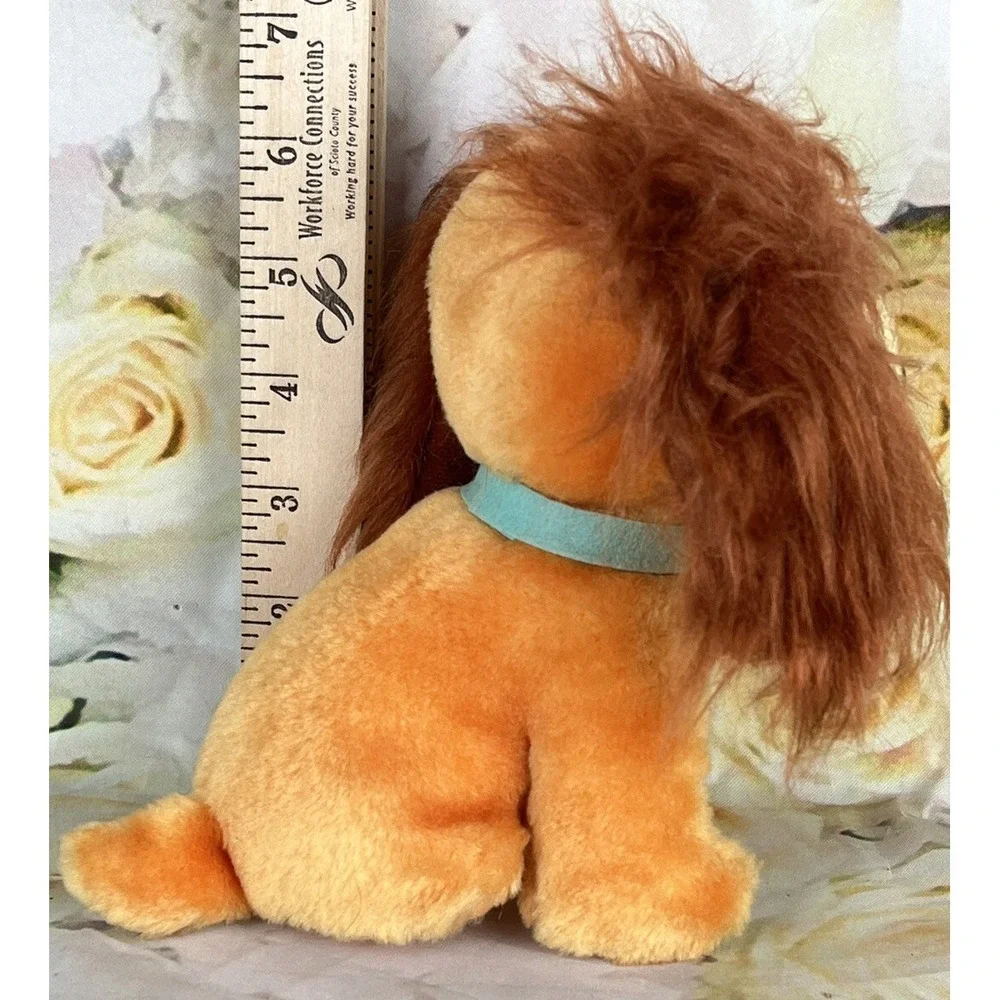 Disney Lady and the Tramp Plush 6in Stuffed LADY Dog Figure 80's Vintage